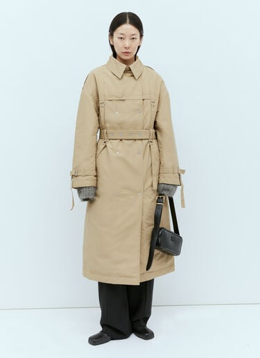 Lightweight Down Strap Trench Coat Canada Goose X Rokh Lightweight Down Strap Trench Coat Beige cnr0253008