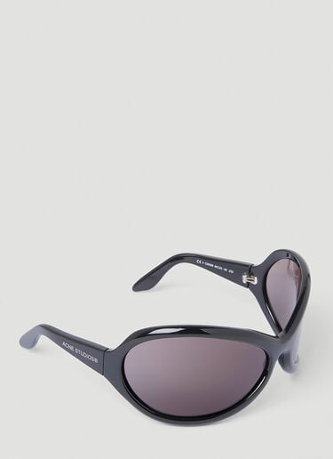 Acne Studios Oversized Oval Sunglasses Black cns0354001