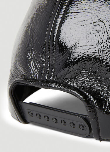 Courrèges 비닐 베이스볼 캡 블랙 cou0151004