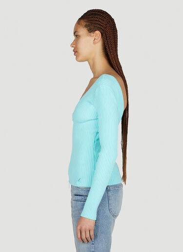 지퍼 카디건 Courrèges 지퍼 카디건 라이트 블루 cou0251038