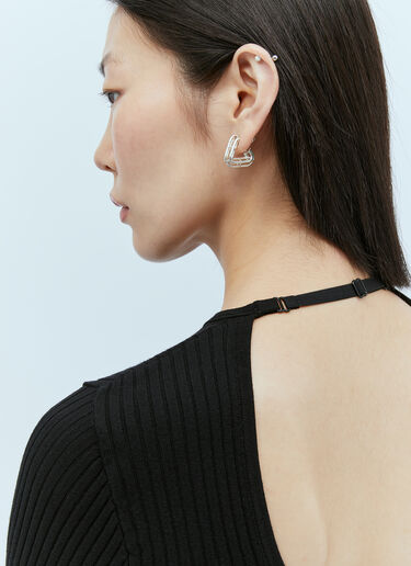 Courrèges 松紧袖口罗纹针织毛衣 黑色 cou0253042