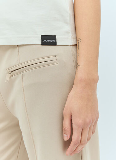 Courrèges AC 스트레이트 프린트 티셔츠 크림 cou0255022