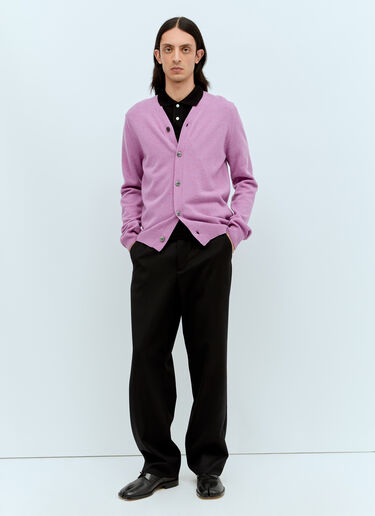 Comme Des Garçons PLAY 羊毛针织开衫 紫色 cpl0356010