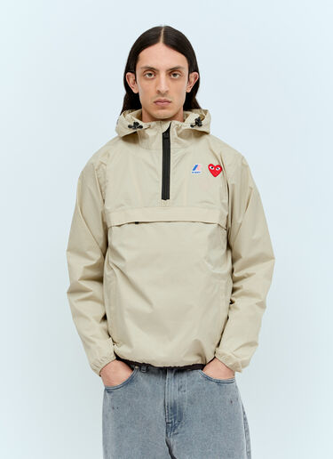 Comme Des Garçons PLAY x K-WAY 防风夹克  米色 cpl0356014