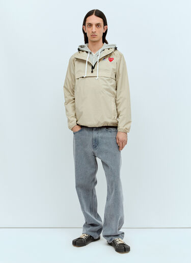 Comme Des Garçons PLAY x K-WAY 防风夹克  米色 cpl0356014