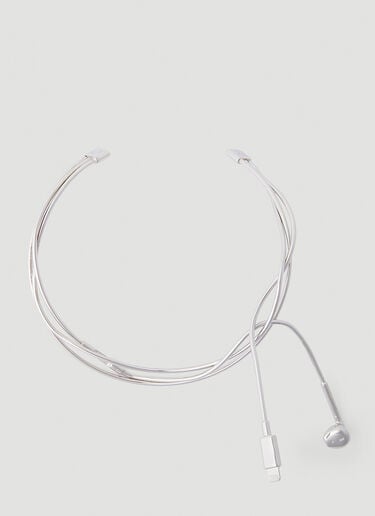 Coperni Headphone Necklace Silver cpn0252015