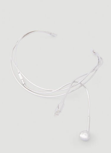 Coperni Headphone Necklace Silver cpn0252015