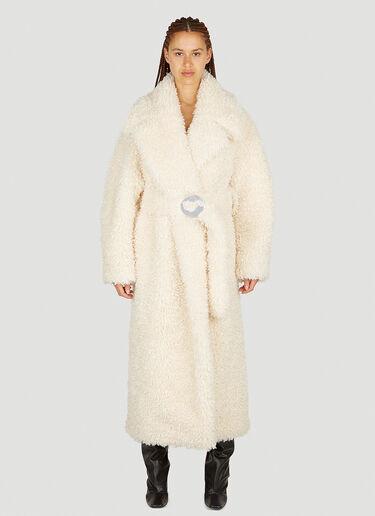 Belted Maxi Coat Coperni Belted Maxi Coat Beige cpn0253002