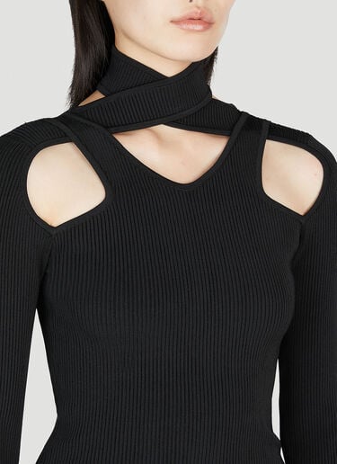 Cut-Out Knit Sweater Coperni Cut-Out Knit Sweater Black cpn0253009