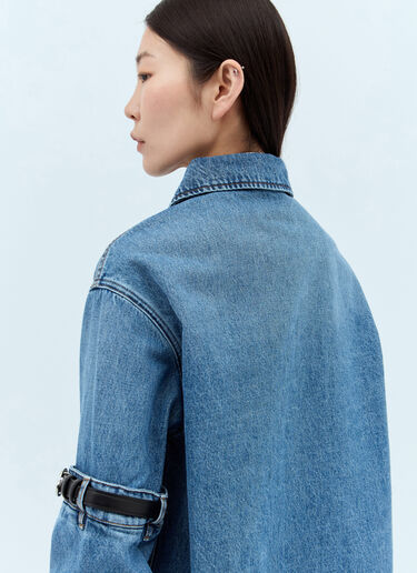 Open Elbow Denim Jacket Coperni Open Elbow Denim Jacket Blue cpn0255001