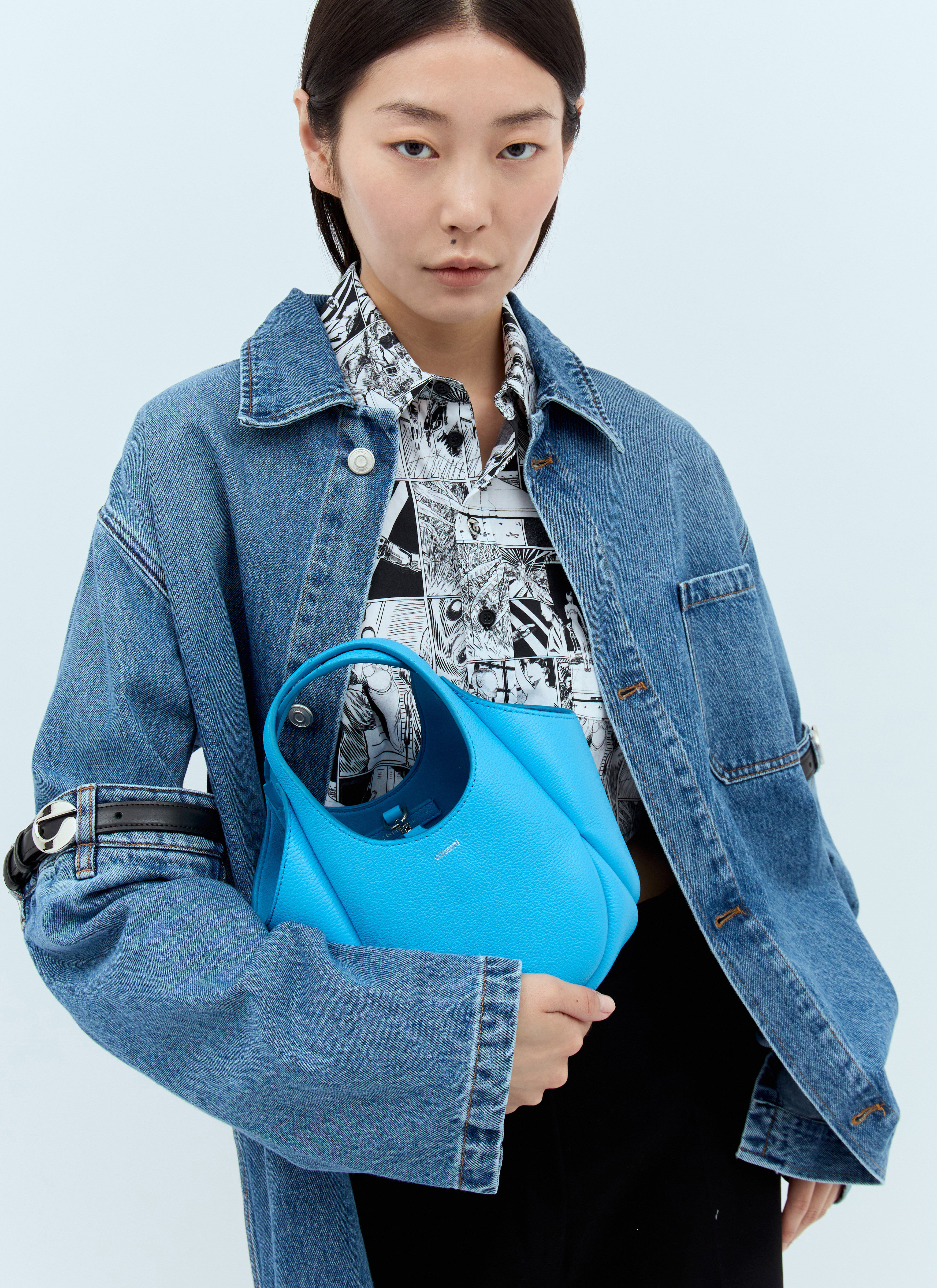 トートバッグ Coperni Mini Swipe Bag - Coperni - Leather - Blue Mini Swipe Bag – Coperni