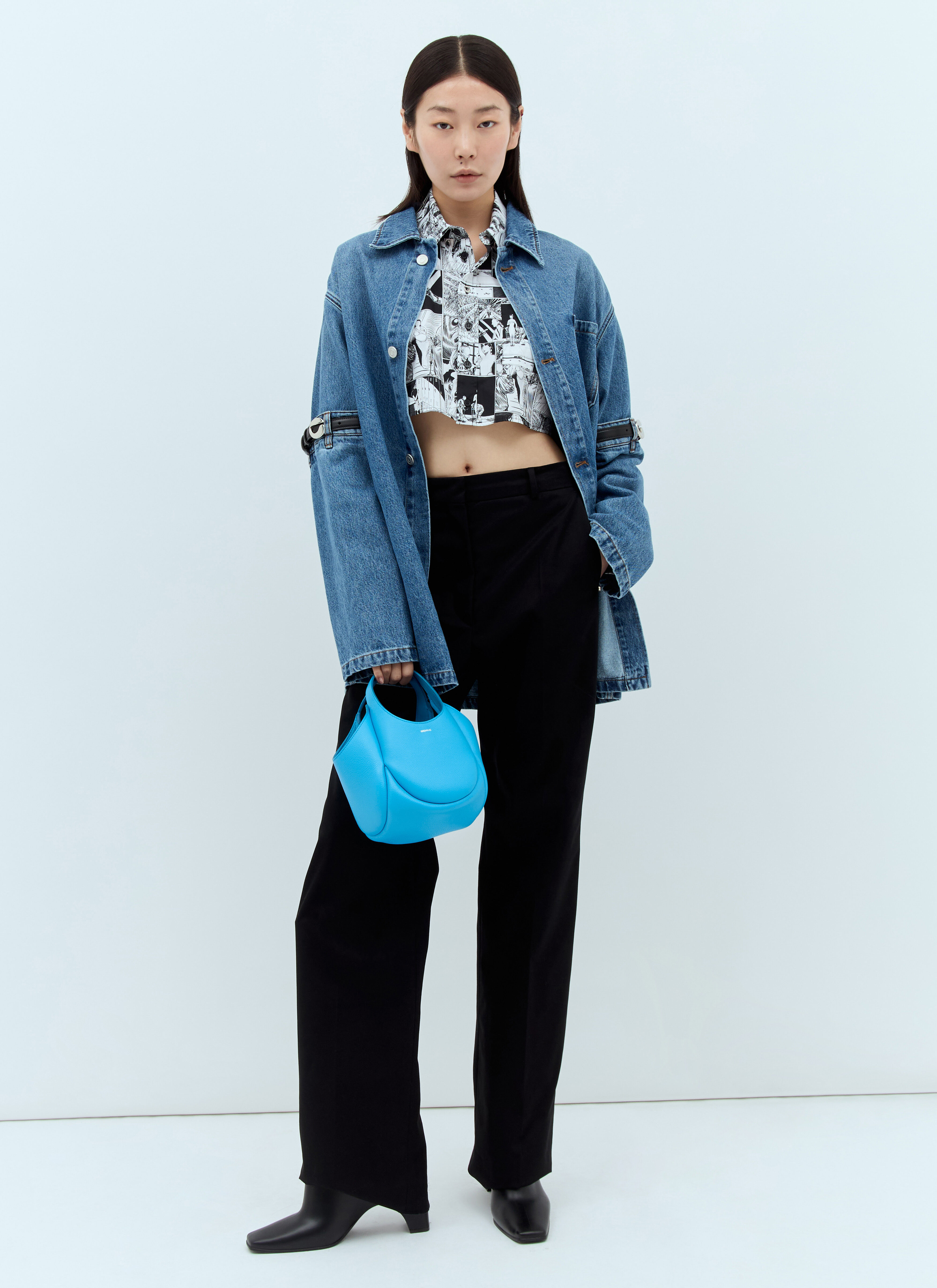 Coperni Women's' Mini Bucket Swipe Bag in Blue | LN-CC®