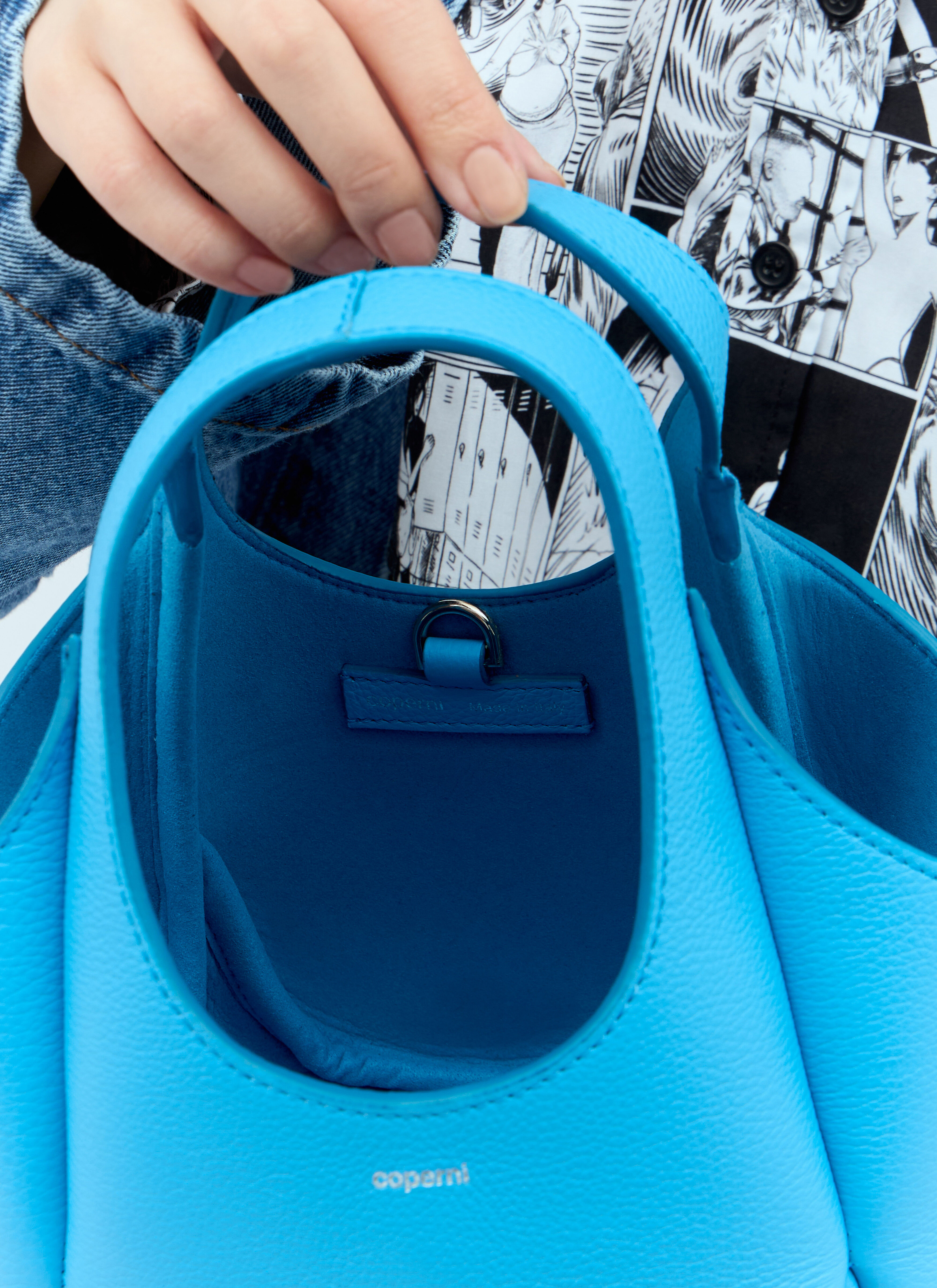 トートバッグ Coperni Mini Swipe Bag - Coperni - Leather - Blue Mini Swipe Bag – Coperni