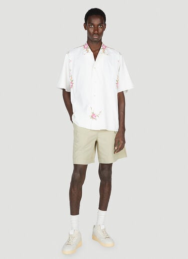 Floral Embroidered Shirt Diomene Floral Embroidered Shirt White dio0153005