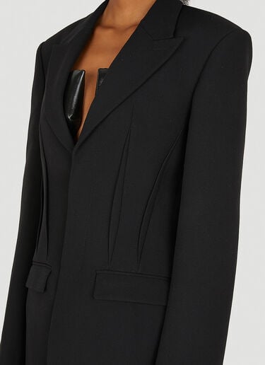 褶裥长款西装外套 Dion Lee 褶裥长款西装外套 黑色 dle0249010