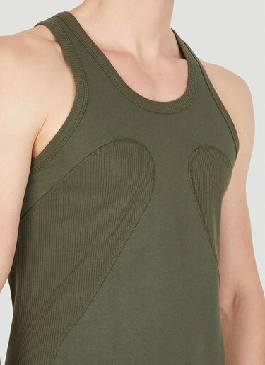 리브 시프트 탱크탑 Dion Lee 리브 시프트 탱크탑 카키 dle0349004
