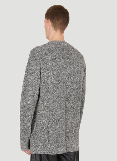 Marled 圈绒 V 领毛衣 Dion Lee Marled 圈绒 V 领毛衣 灰色 dle0349006