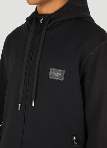 Logo Plaque Polo Sweatshirt Dolce & Gabbana Logo Plaque Polo Sweatshirt Black dol0147012