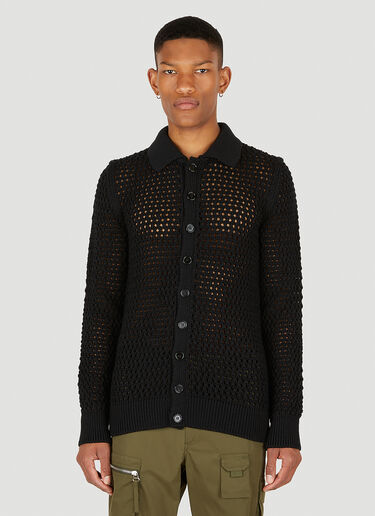 Dolce & Gabbana Collared Cardigan Black dol0148006