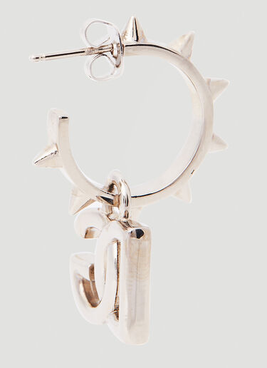 Spike Logo Plaque Earrings Dolce & Gabbana Spike Logo Plaque Earrings Silver dol0150020