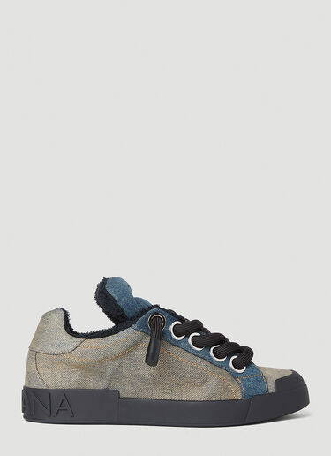 贴饰牛仔运动鞋 Dolce & Gabbana 贴饰牛仔运动鞋 蓝色 dol0152012