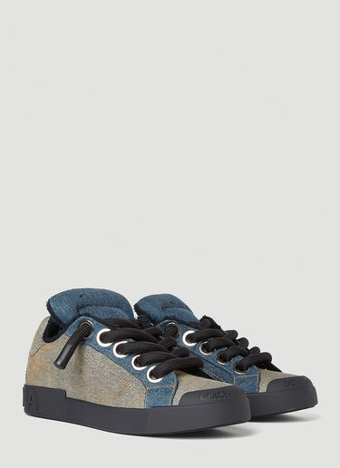 贴饰牛仔运动鞋 Dolce & Gabbana 贴饰牛仔运动鞋 蓝色 dol0152012