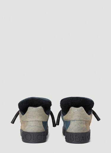 贴饰牛仔运动鞋 Dolce & Gabbana 贴饰牛仔运动鞋 蓝色 dol0152012