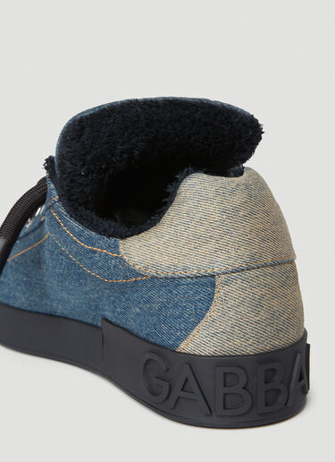 贴饰牛仔运动鞋 Dolce & Gabbana 贴饰牛仔运动鞋 蓝色 dol0152012