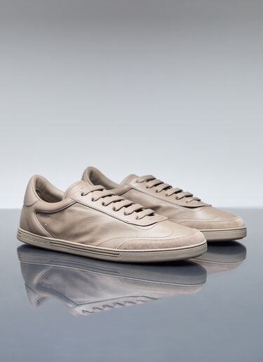 Saint Tropez Leather Sneakers Dolce & Gabbana Saint Tropez Leather Sneakers Beige dol0156013