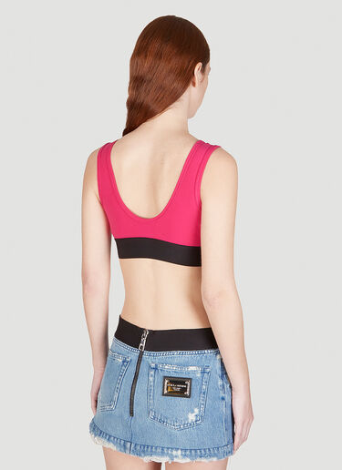 Logo Tape Crop Top Dolce & Gabbana Logo Tape Crop Top Black dol0249043
