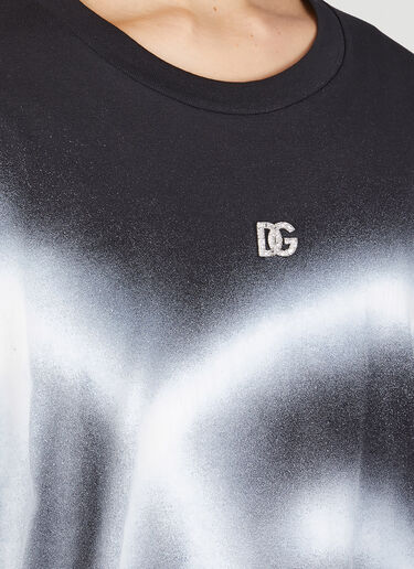 Dolce & Gabbana Spray Paint Logo T-Shirt Black dol0250016