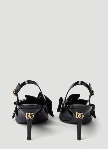 Dolce & Gabbana Lollo Slingback Heels Black dol0250048
