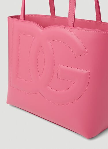 Logo Embossed Small Tote Bag Dolce & Gabbana Logo Embossed Small Tote Bag Pink dol0251027