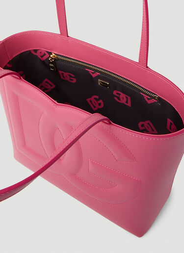 Dolce & Gabbana 徽标压纹小号托特包 粉色 dol0251027