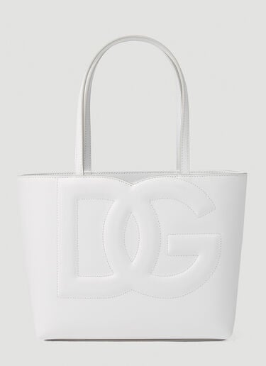 压纹徽标托特包 Dolce & Gabbana 压纹徽标托特包 白色 dol0251039