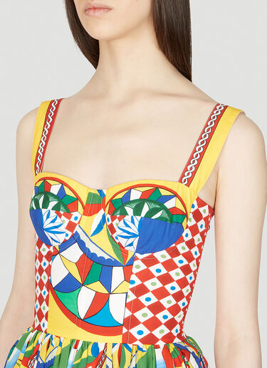 Dolce & Gabbana Carretto 印花紧身胸衣连衣裙 彩色 dol0253005