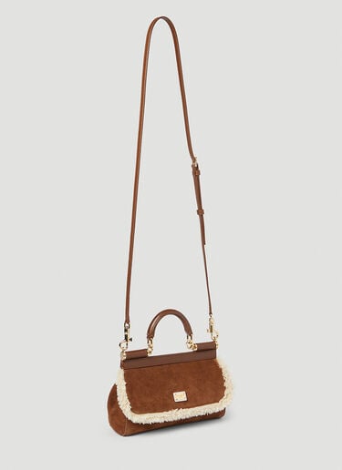 Sicily Suede Small Handbag Dolce & Gabbana Sicily Suede Small Handbag Brown dol0254014