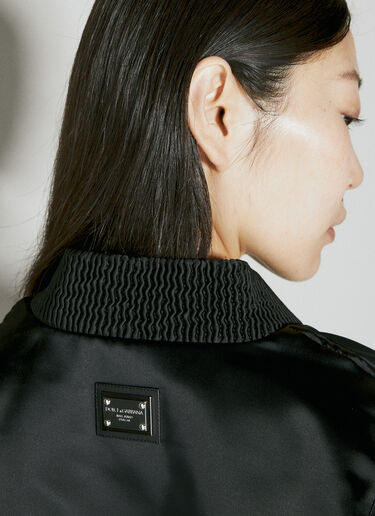 Dolce & Gabbana 短款 Duchesse 飞行员夹克 黑 dol0254023