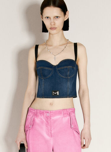 Dolce & Gabbana 라인스톤 십자가가 달린 로사리오 스타일 목걸이  블랙 dol0255030