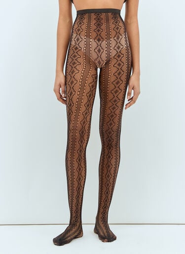 Dolce & Gabbana Mesh Tights Black dol0258008