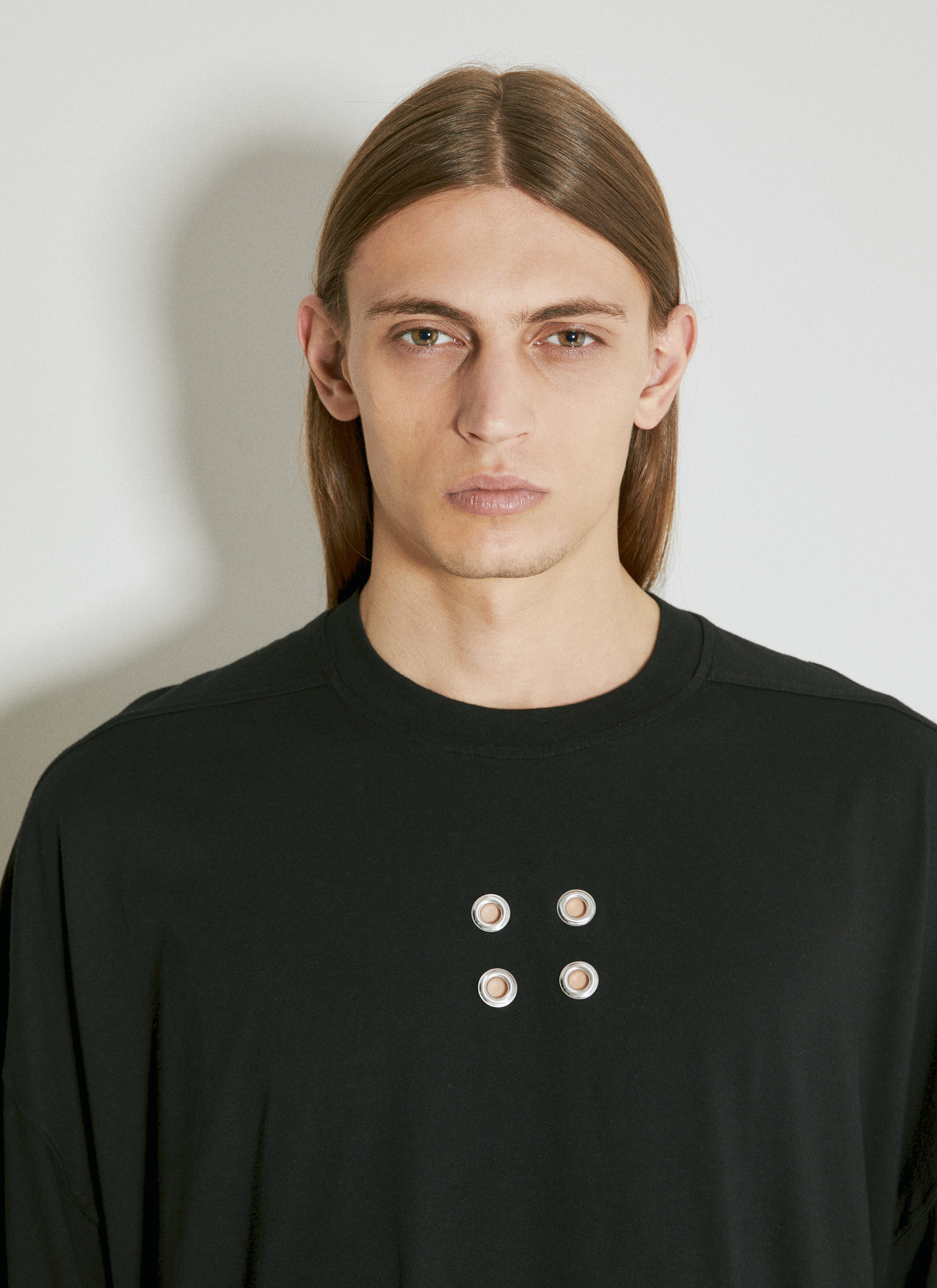 【Rick Owens DRKSHDW】メンズ トミー Tシャツ Rick Owens DRKSHDW Men's' Tommy T-Shirt in Black | LN-CC®