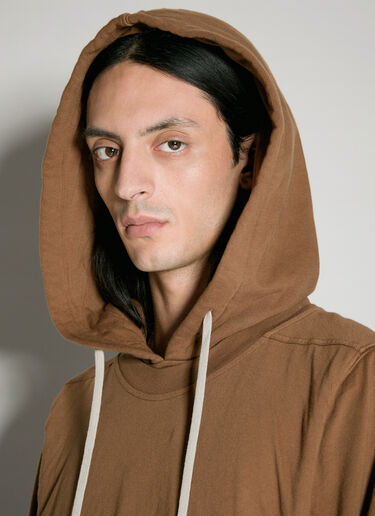 Hustler Hooded Sweatshirt Rick Owens DRKSHDW Hustler Hooded Sweatshirt Brown drk0156007