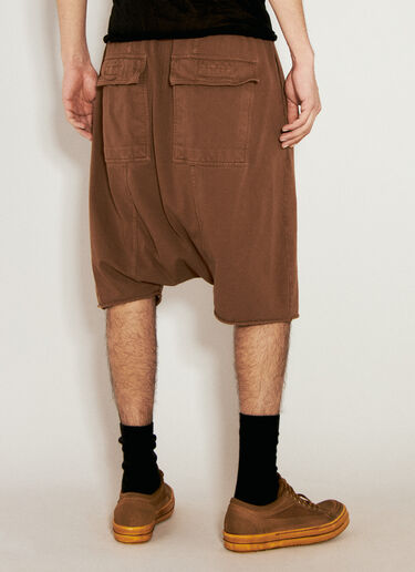 Rick Owens DRKSHDW 조절끈이 달린 팟 쇼츠  브라운 drk0156009