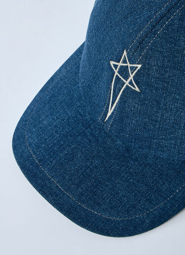 Logo Motif Baseball Cap Rick Owens DRKSHDW Logo Motif Baseball Cap Blue drk0160028