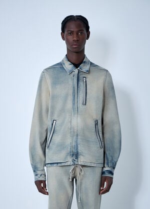 Rick Owens DRKSHDW Denim Jacket White drk0162001