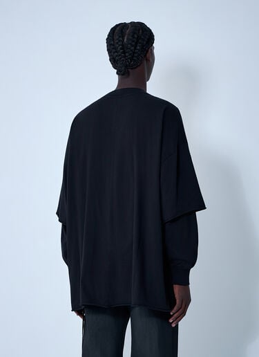 Rick Owens DRKSHDW Tommy Hustler Sweat T-Shirt Black drk0162009