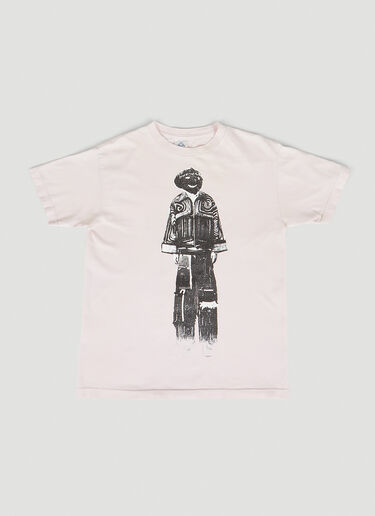 グラフィックプリントTシャツ DRx FARMAxY FOR LN-CC グラフィックプリントTシャツ ピンク drx0349004