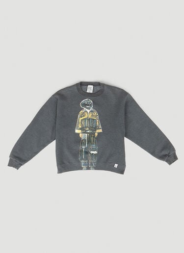 DRx FARMAxY FOR LN-CC Graphic Print Sweatshirt Grey drx0349012