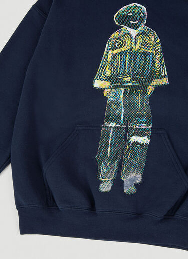 Graphic Print Hooded Sweatshirt DRx FARMAxY FOR LN-CC Graphic Print Hooded Sweatshirt Dark Blue drx0349029