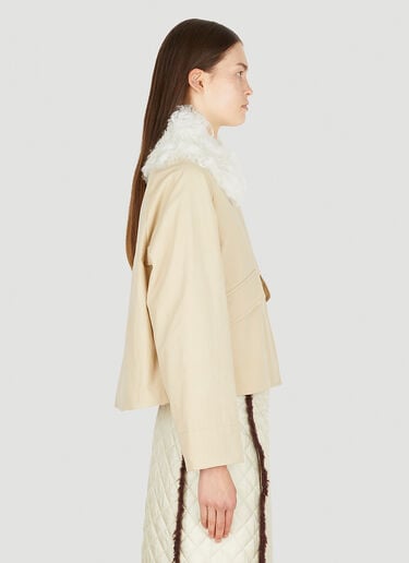 Contrast Collar Jacket Durazzi Milano Contrast Collar Jacket Cream drz0250001